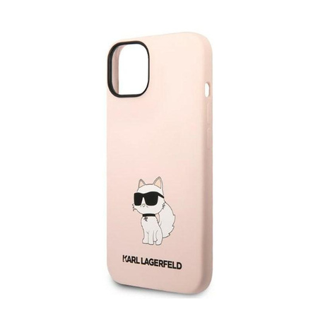 Karl Lagerfeld szilikon NFT Choupette - iPhone 14 Plus tok (rózsaszín)