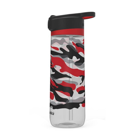 Quokka Quick Sip - Bouteille d'eau avec système d'ouverture rapide 830 ml (Camo)