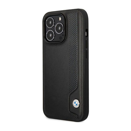 BMW Leather Blue Dots - iPhone 14 Pro Case (black)