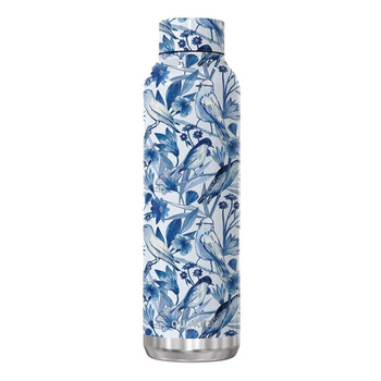 Quokka Solid - Bouteille thermique en acier inoxydable 630 ml (Porcelain Sparrow)