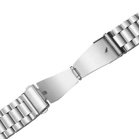 PURO fém rozsdamentes acél szíj - szíj / rozsdamentes acél karkötő Samsung Galaxy Watch 5 / Watch 5 Pro / Watch 4 / Watch 4 Classic (ezüst)
