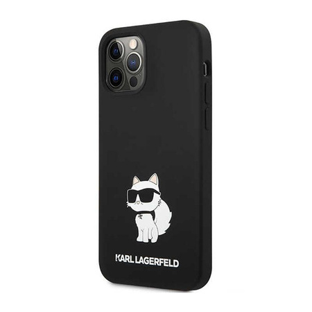 Karl Lagerfeld Silicone NFT Choupette - Coque iPhone 12 / iPhone 12 Pro (noir)
