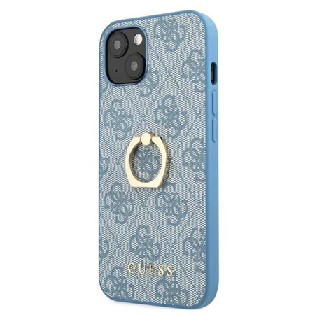 Guess 4G Ring Case - Etui iPhone 13 (niebieski)