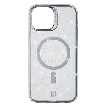 Cellularline Sparkle Mag - iPhone 15 MagSafe Case (Transparent)