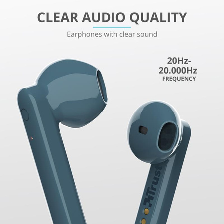 Trust Primo Touch - Słuchawki bezprzewodowe Bluetooth (niebieski)