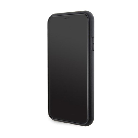 Karl Lagerfeld Gripstand Saffiano Choupette Pins - pouzdro pro iPhone 11 (černé)