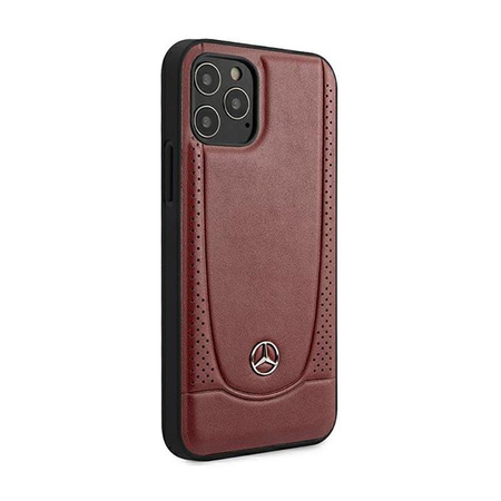 Mercedes Leather Urban Line - Coque iPhone 12 / iPhone 12 Pro (rouge)