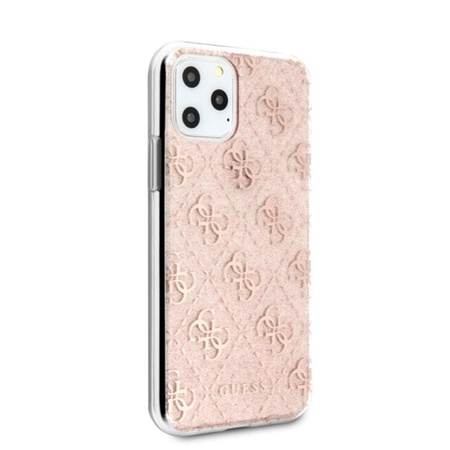Guess 4G Glitter - iPhone 11 Pro Max Tasche (Rosa)