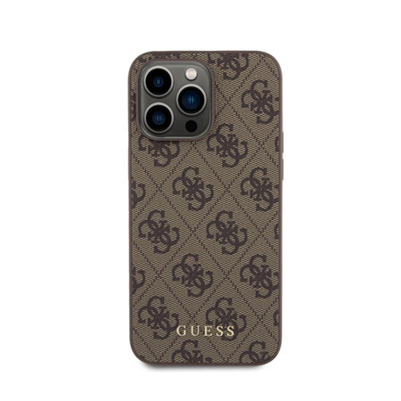 Guess 4G Metal Gold Logo - iPhone 15 Pro Max Case (brown)