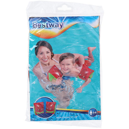 Bestway - manchons de bain pour enfants 23x15 cm (Fraise)