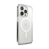 Speck Gemshell + MagSafe - Custodia per iPhone 14 Pro con metà MICROBAN (Trasparente)