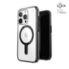 Speck Presidio Perfect-Clear ClickLock & Magsafe - iPhone 15 Pro Case (Clear / Frosted Black / Slate Grey)