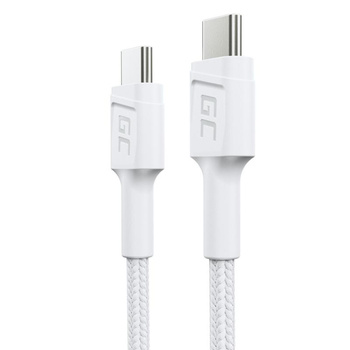 Green Cell PowerStream - USB-C - USB-C 30 cm cable Power Delivery 60W, QC 3.0 (white)