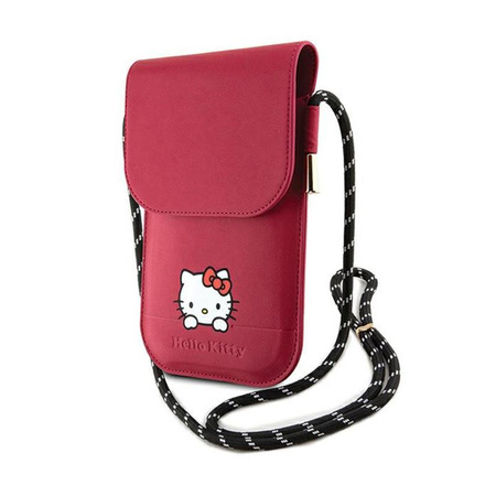 Hello Kitty bőr Daydreaming Cord - Kereszt test telefontáska (rózsaszín)