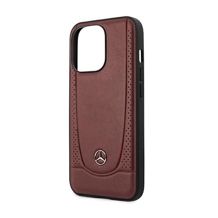 Mercedes Leather Urban Line - Étui pour iPhone 14 Pro (rouge)