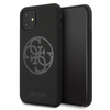Guess Silicone 4G Tone to Tone - Etui iPhone 11 (Black)