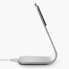 XVIDA (POWER 2) Wireless Charging Desk Stand - Qi 7.5W inductive charger for desk, aluminium (silver)