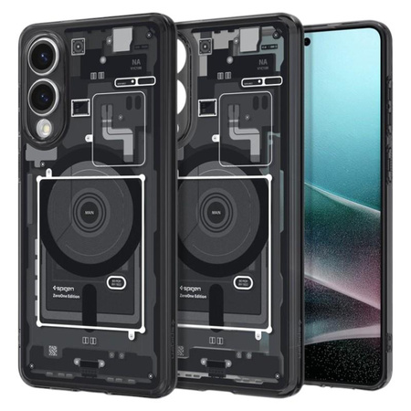 Spigen Ultra Hybrid MagSafe - Case for Samsung Galaxy S25 Edge (Zero One Black)