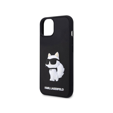 Karl Lagerfeld 3D Rubber NFT Choupette - Coque pour iPhone 14 Plus (Noir)