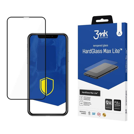 3mk HardGlass Max Lite - gehärtetes Glas für iPhone 11 (Schwarz)