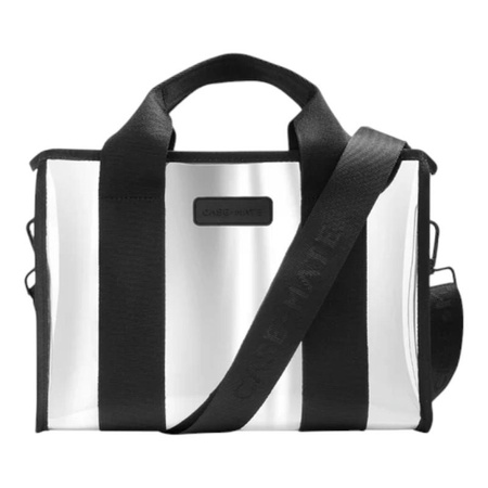 Case-Mate Mini Travel Tote Bag - Wasserdichte Umhängetasche (Silver Chrome)