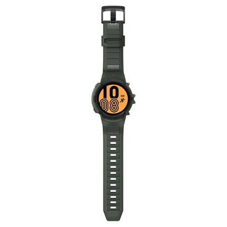 Spigen Rugged Armor Pro - Pánt + tok Samsung Galaxy Watch 4 / 5 44 mm-es órához (zöld/fekete)