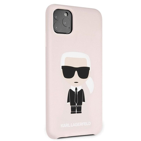 Karl Lagerfeld Fullbody szilikon ikonikus - iPhone 11 Pro Max tok (rózsaszín)