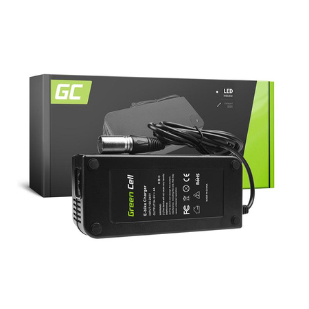 Green Cell - 54.6V 4A (XLR 3 PIN) Ladegerät für 48V E-Bike Batterien