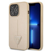 Guess Saffiano Triangle Logo Case - Coque iPhone 13 Pro Max (beige)