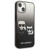 Karl Lagerfeld Gradient Ikonik Karl & Choupette - Etui iPhone 13  mini (czarny)