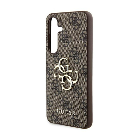 Guess 4G Big Metal Logo - pouzdro pro Samsung Galaxy A55 5G (hnědé)