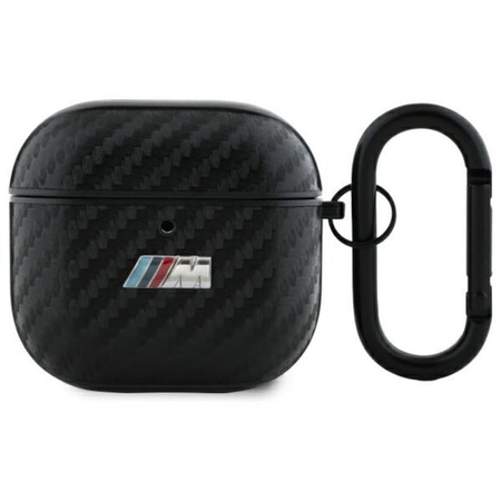 BMW PU Carbon M Collection - Pouzdro na AirPods 4 (černé)