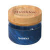 Quokka Deli Food Jar - Skleněná nádoba na potraviny / svačinový box 500 ml (dřevěná textura)