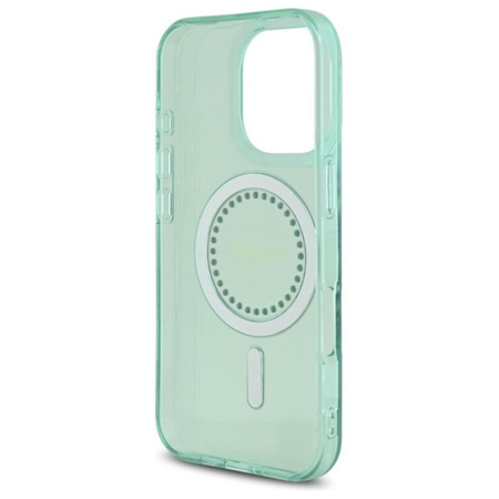 Guess IML Rhinestones MagSafe - Coque iPhone 16 Pro Max (vert)