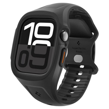 Spigen Liquid Air Pro – Armband mit Hülle für Apple Watch 10 46 mm (Matt Schwarz)