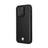 BMW Leather Diamond Pattern - iPhone 14 Pro Case (Black)