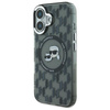Karl Lagerfeld IML Monogram Karl & Choupette Head MagSafe - Hülle für iPhone 16 (schwarz)