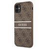 Guess 4G Printed Stripe - Coque pour iPhone 11 (marron)