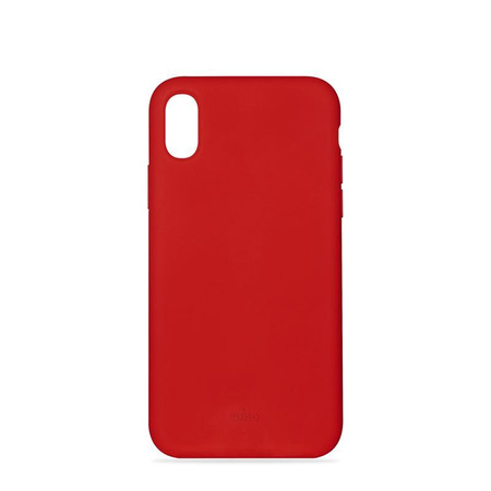 PURO ICON Cover - Etui iPhone Xs / X (czerwony)