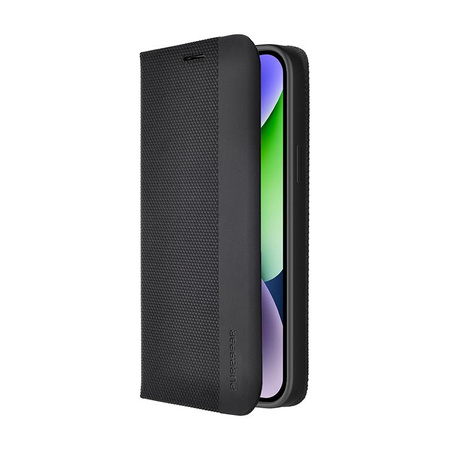 PureGear WALLET Series - Étui à rabat pour iPhone 14 Plus (noir)