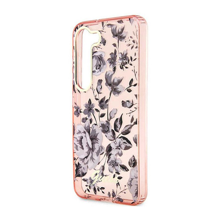 Guess Flower Collection - Hülle für Samsung Galaxy S23+ (Pink)