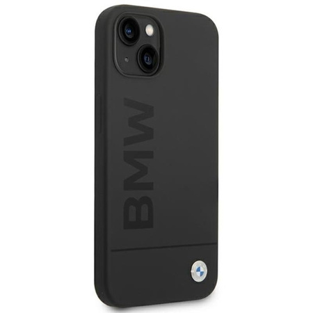 BMW Silikon Signature Logo Magsafe - iPhone 14 Plus Tasche (schwarz)