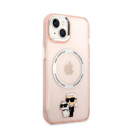 Karl Lagerfeld IML NFT Karl & Choupette MagSafe - iPhone 14 Plus Tasche (rosa)