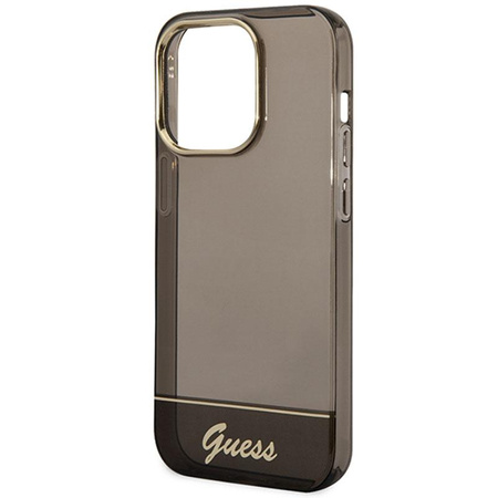 Guess Translucide - Coque iPhone 14 Pro (noir)