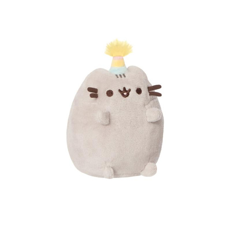 Pusheen - Plyšový maskot s narozeninovou čepicí 14 cm