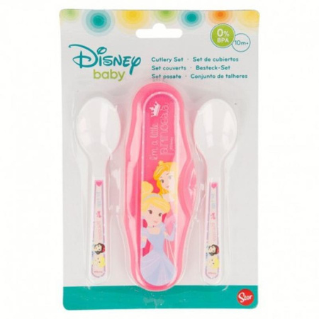 Princess - Children's cutlery set in travel case (2x spoon)
