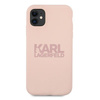 Karl Lagerfeld Silicone Stack Logo - Coque iPhone 11 (rose)