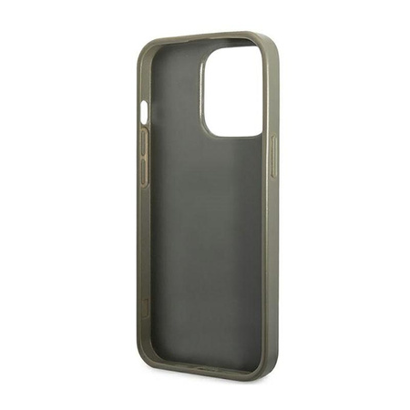 Guess Glitter Flakes Metal Logo Case – Etui iPhone 14 Pro Max (zielony)
