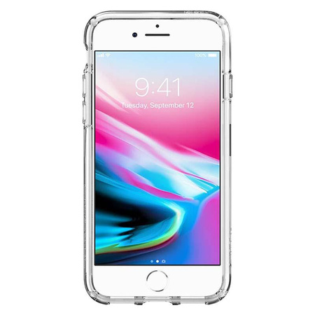 Spigen Ultra Hybrid - Coque pour iPhone SE 2022 / SE 2020 / 8 / 7 (Transparent)