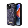 Guess strasszos fém logó - iPhone 15 tok (rózsaszín)